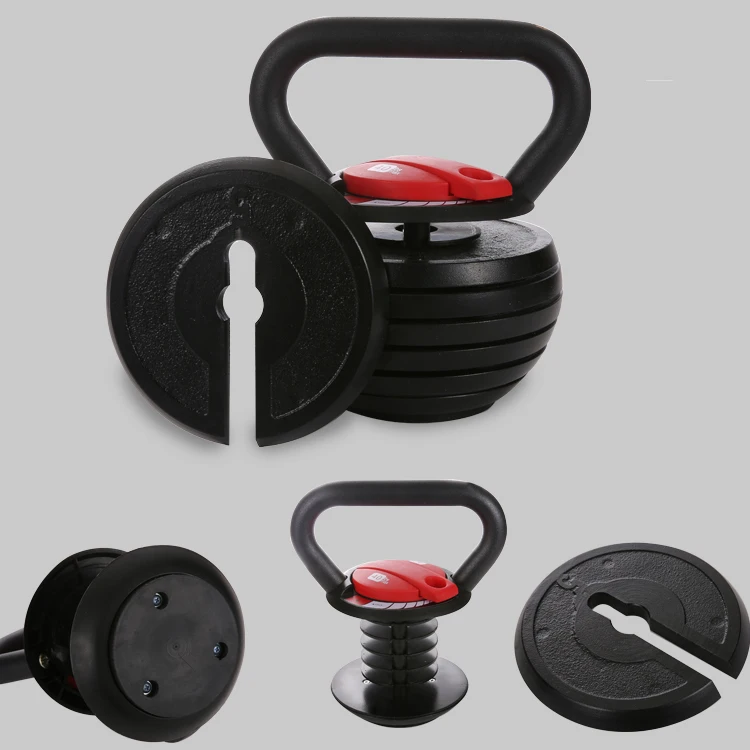 Adjustable Kettlebell Set 9kg Gym Equipment Fitness Kettle Bell 20lb