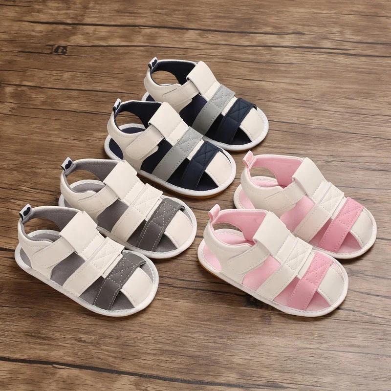 

Infant Baby Boys Girls Summer Beach Sandals Breathable Athletic Anti-Slip Soft Sole Newborn First Walker Crib Shoes