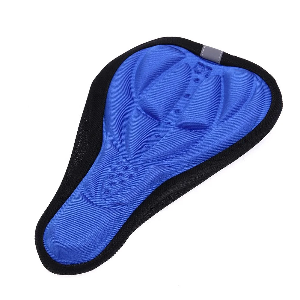 

TY Mountain Bike Cycling Thickened Extra Comfort Ultra Soft Silicone 3D Gel Pad Cushion Cover Bicycle Saddle Seat 4 Colors, Black, blue, red, orange