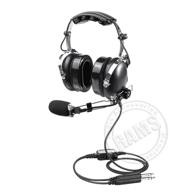 

Professional Aviation Headset Manufacturer PNR Noise-Cancelling Pilot Headset Aviation Plug