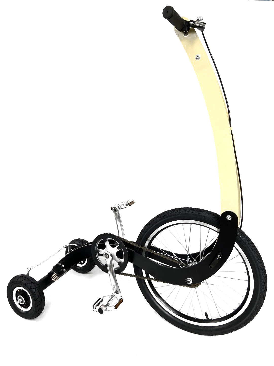 New Modle Adult Fitness Equipment Mini Running Sport Halfbike Pedal Three Wheel Stand Up