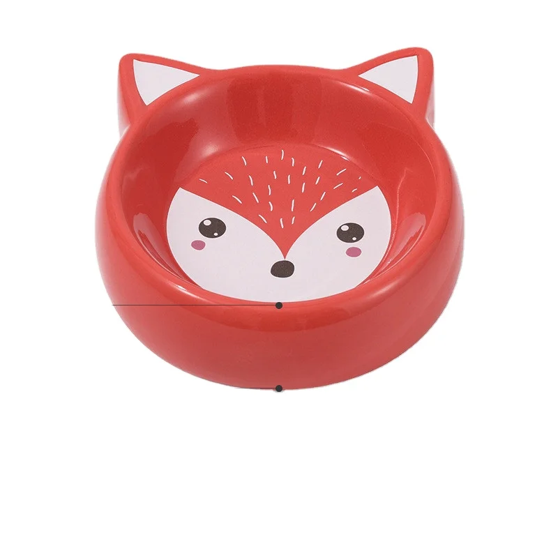 

Manufacturer Factory Directly Small MOQ Stock double cat bowl Wholesale Pet Small Animals Ceramic Cat Bowl, As picture.