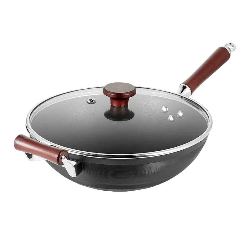

The original iron cooking pot is used in hotels, commercial restaurants, etc. Iron frying pans and wooden handles
