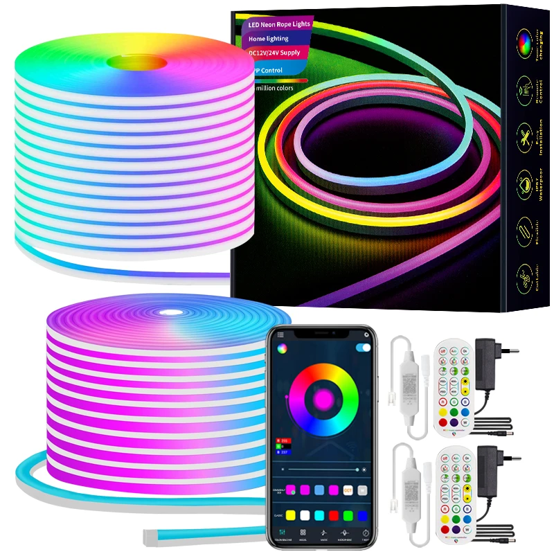 Custom Waterproof 6x12mm IP67 Silicone Neon Strip 0612 Flex Light Neon Sign LED Neon Light