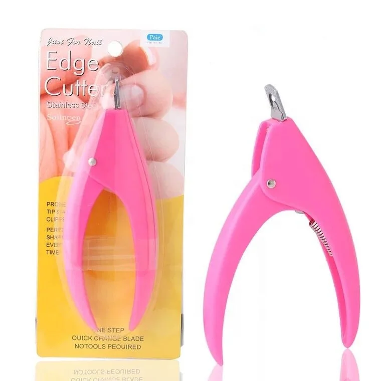 

Wholesale Stainless Steel Manicure Nail Art Clipper high qualityCutter Nipper For Tips Edge Cutter, Pink, black
