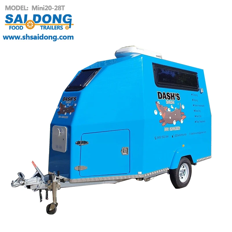 

Mobile dog grooming pet products trailer for washing, Customized