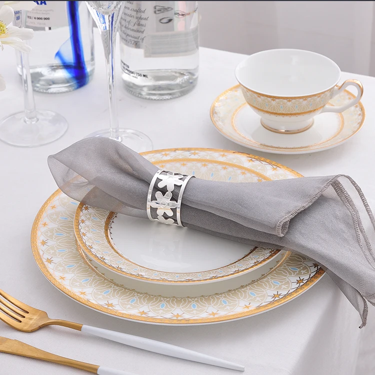 ceramic floral plates for restaurant