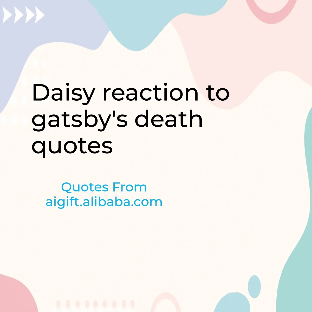 daisy reaction to gatsby's death quotes