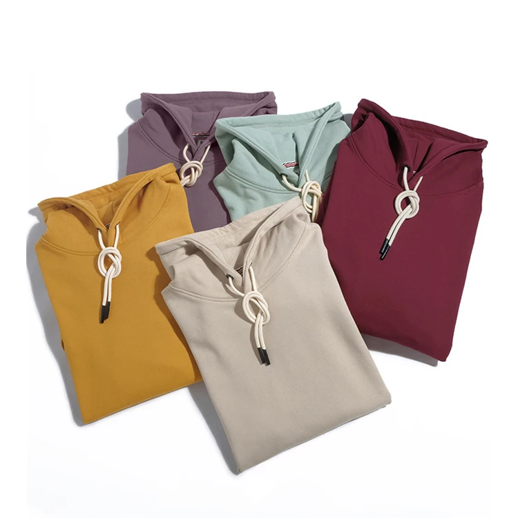 

Cotton 100% men's high quality custom soil d color over sized hoodie