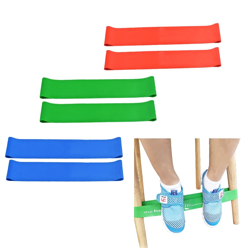 

Factory Direct 100% Natural Latex Elastic Stretchy Best Bounce Kick & Stretch Feet Resistance Fidget Bands Toy for Kids