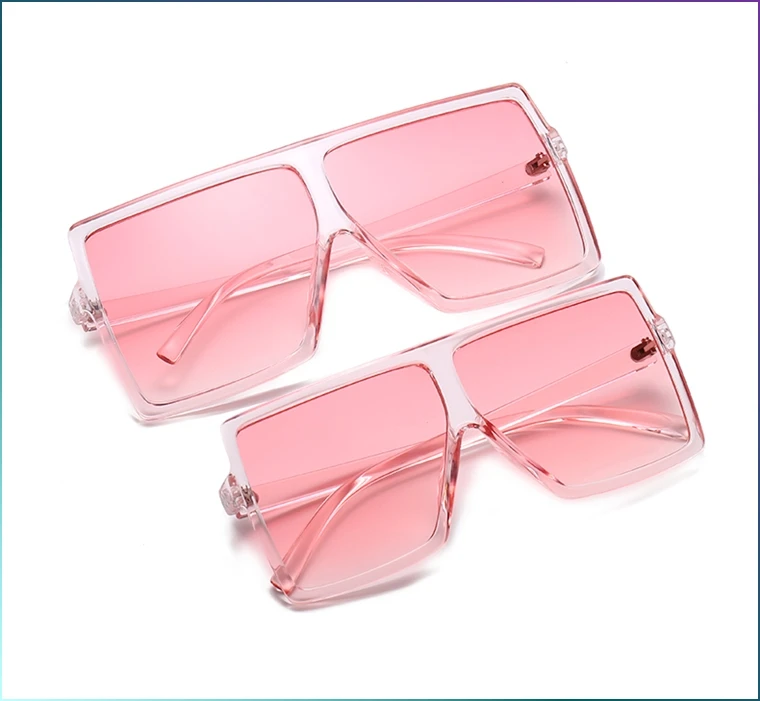 

Eyewear glass tony stark 2 pcs Mother Daughter Shades Square Kids Sun Glasses Mommy and Me Sunglasses frames for eye glasses, 8 colors