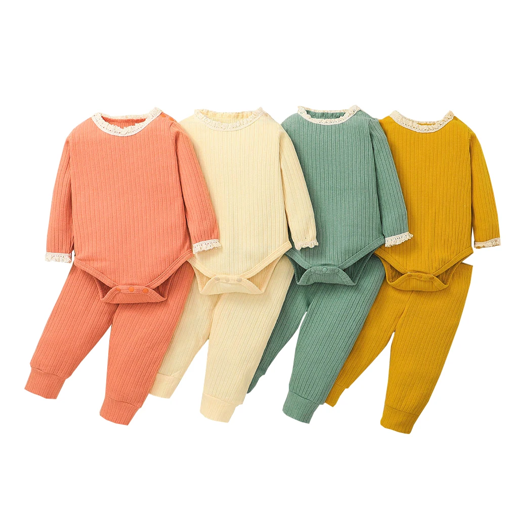 

Baby Two-piece Suit Safe Long Sleeve Baby Climbing Clothes 2021 Summer Boys And Girls Fashion Baby Costumes Pajamas