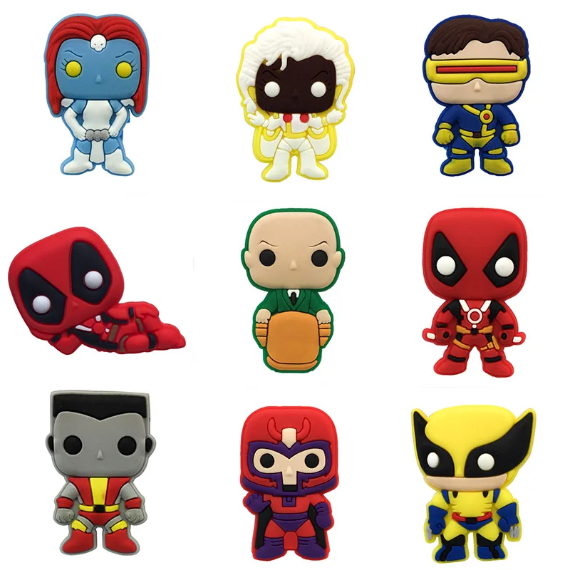 

super heros soft pvc rubber shoe lace charms for croc clog shoes decoration custom charms for wholesale Via DHL/Fedex