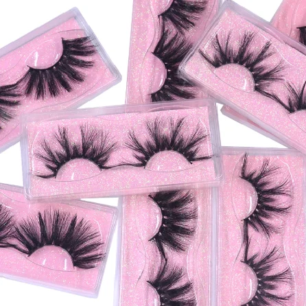 

New Hot Sale lashes3d wholesale vendor mink lashes 25mm fluffy curl with packaging