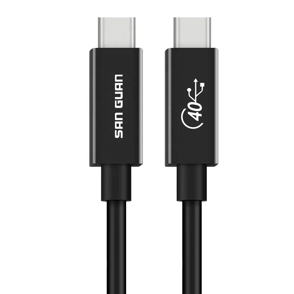 

Full-featured Pd 100W 40Gbps Usb4 Gen3 Coaxia Usb C To Usb C Cable 5K@60Hz Thunderbolt 3 Cable For Laptop Mac