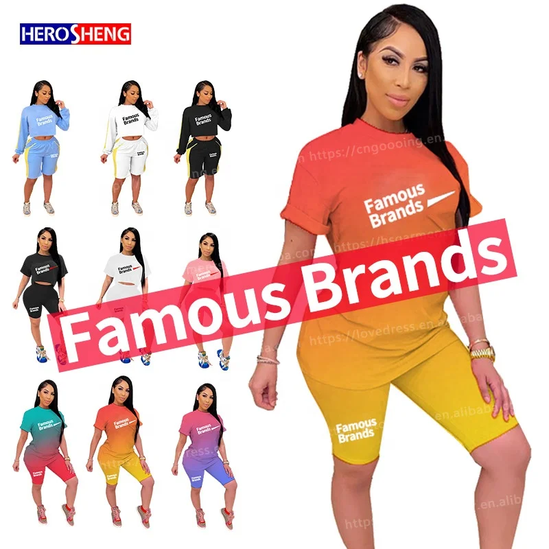 

designer women famous brands clothes 2 piece set women jogger workout kurti plazzo set for women nIkeeliedlys short sets