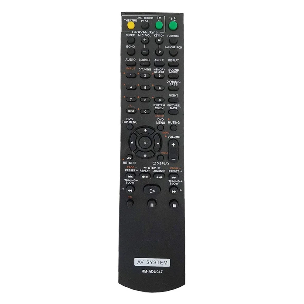 

New RM-ADU047 Remote fit for Sony DVD Home Theater AV System DAV-DZ280 DAV-DZ660 DAV-DZ680, Balck or oem