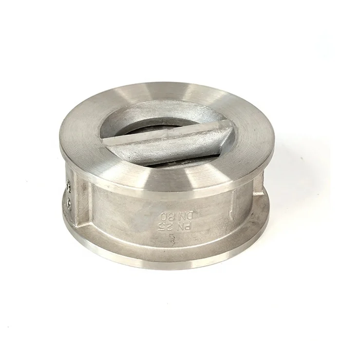 API 598 600#, Wafer, CF8 WCB Stainless Steel Wafer end Dual Plate Check Valve