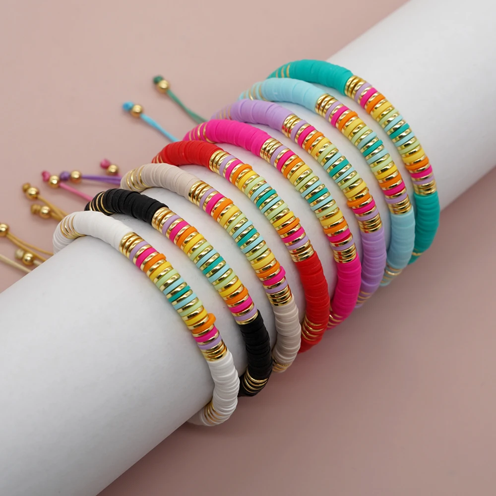 

Go2boho Bohemian Handmade Woven Friendship Bracelet Heishi Summer Colorful Fine Beautiful Fashion Jewelry Bracelets For Women