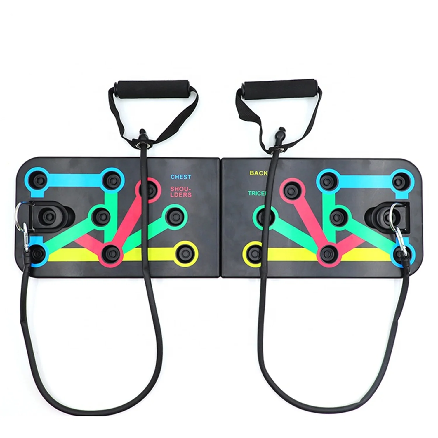 

Push Up Board System, 9 in 1 design System Men Women Home Fitness Training, Black