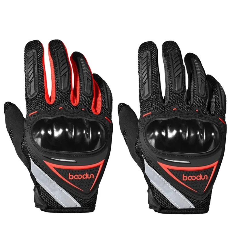

boodun New sports Promotion Monster Motorcycles Gloves Long Touch Screen Gloves, Red