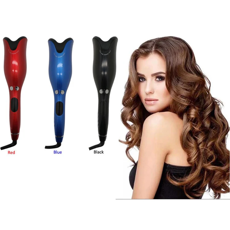 

Electric Hair Curler Lcd Display Rose Professional Air Spin N Curl Hair Iron Curler, Black,pink,blue,white