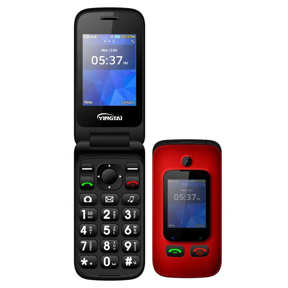 
Intimate design celulares flip dual sim dual screen fold SOS GSM factory cellphones 
