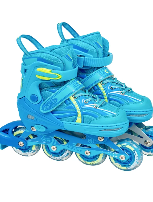 adjustable inline skates eight flashing wheels childrens roller