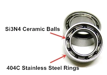 5x8x2.5 mm ABEC-7 5 PCS SMR85-2RS 440c Stainless Steel CERAMIC Ball Bearing