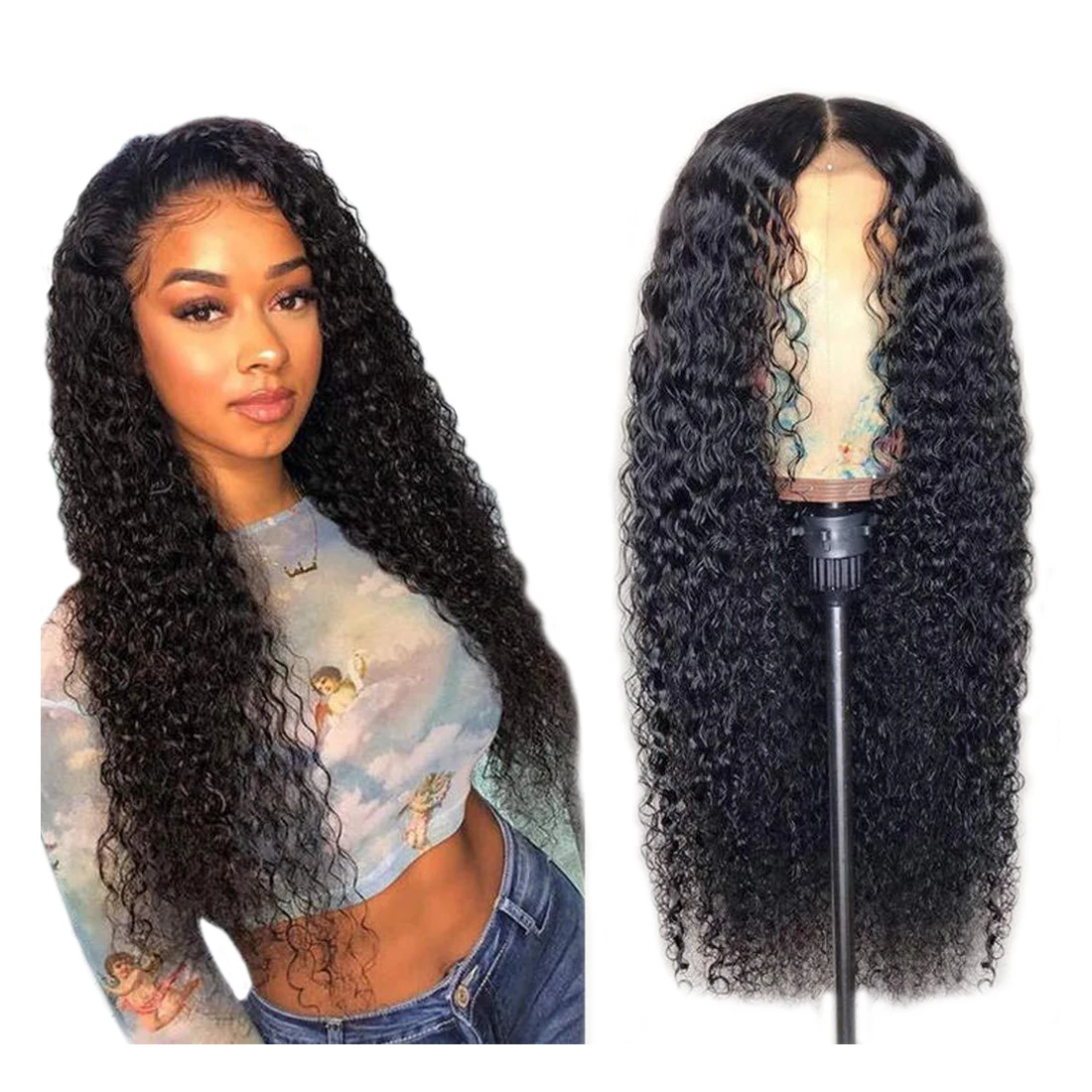 

The top selling 13x4 Lace Frontal wigs Wholesale Wigs Deep Curly hair extensions 100 remy human hair Brazilian hair wigs, Natural