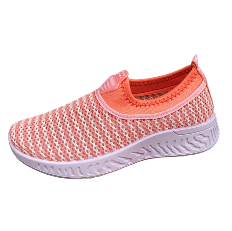 

2021 new fashion pink color mesh light weight cheap low price lady's sneakers loafers women's sports casual shoes for student, Pink,grey,black