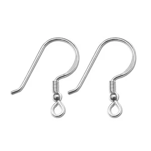 jewelry making accessories 925 sterling silver material and clasps & hooks jewelry findings type earring hooks