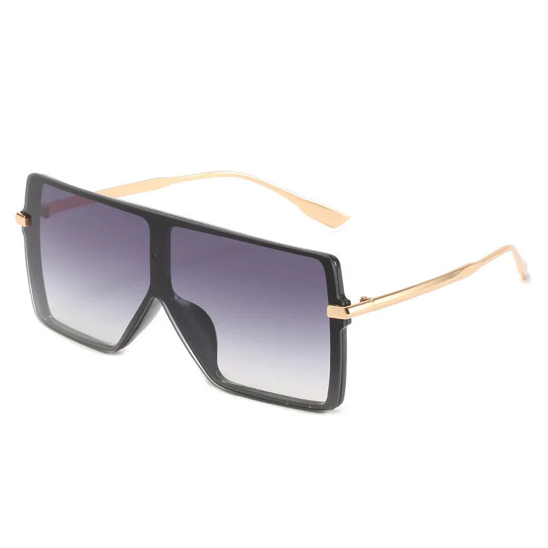 

2021 New Trendy Square Frame Promotion Womens Sunglasses River Wholesale One Piece Sun Glasses Black For Male With Metal Temples, Black,gray,brown,green,purple,pink&yellow