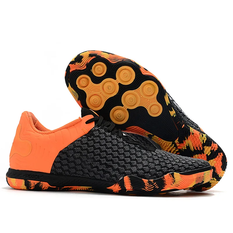

New design branded original shoes low top Soccer boots size  wholesale price IC athletic football boots, White/black/blue