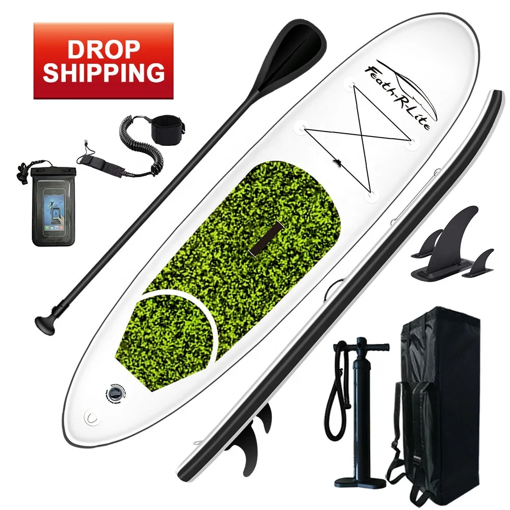 

FUNWATER drop shipping sup paddle board custom sup surfboard paddle inflatable paddle surf, Green,black,blue,red