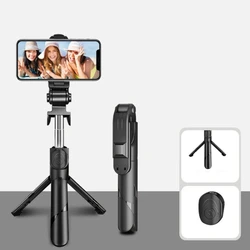 Factory Black XT02 Foldable Tripod Phone Stand Flexible Selfie Stick Tripod For Smartphone