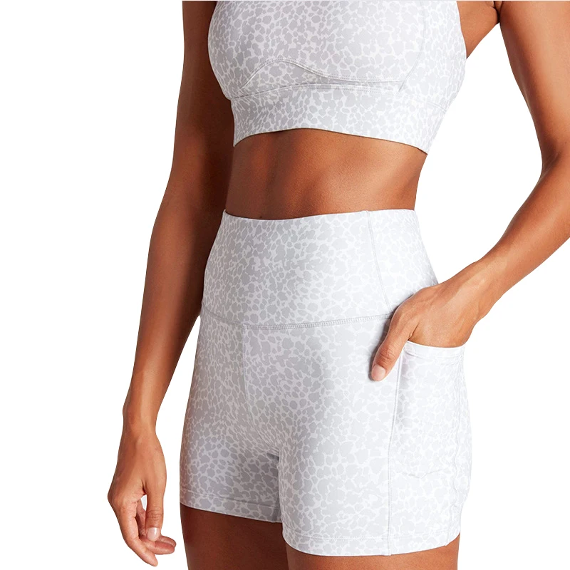 

Women High Waist Compression Soft Training Fitness Shorts and Bra Set