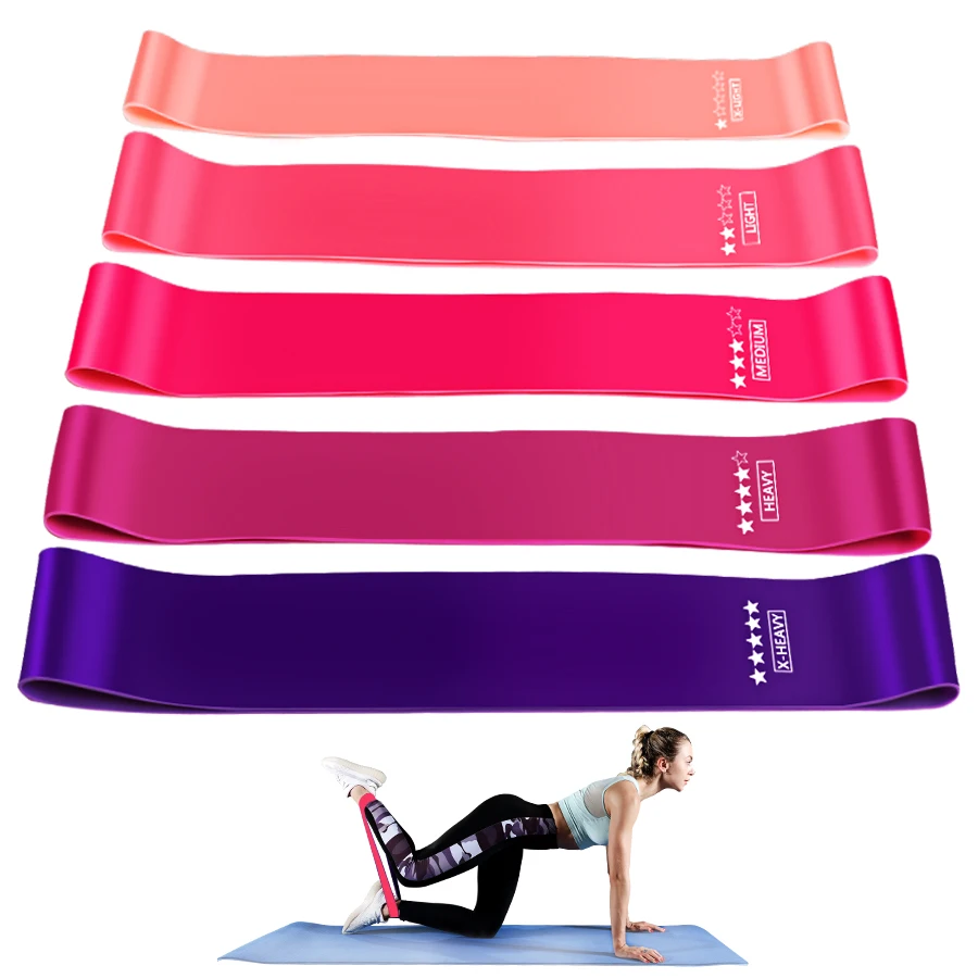 

Expander Gym Pilates Home Sport Strength Training Workout Bands Exercise Fitness Rubber Bands Yoga Elastic Resistance Bands, Purple