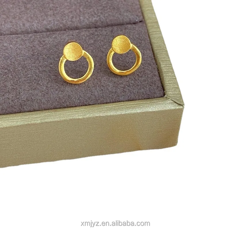 

Certified A Large Number Of Spot 5G Gold Earrings New Pure 999 Stud Fashion 24K Ear Hook