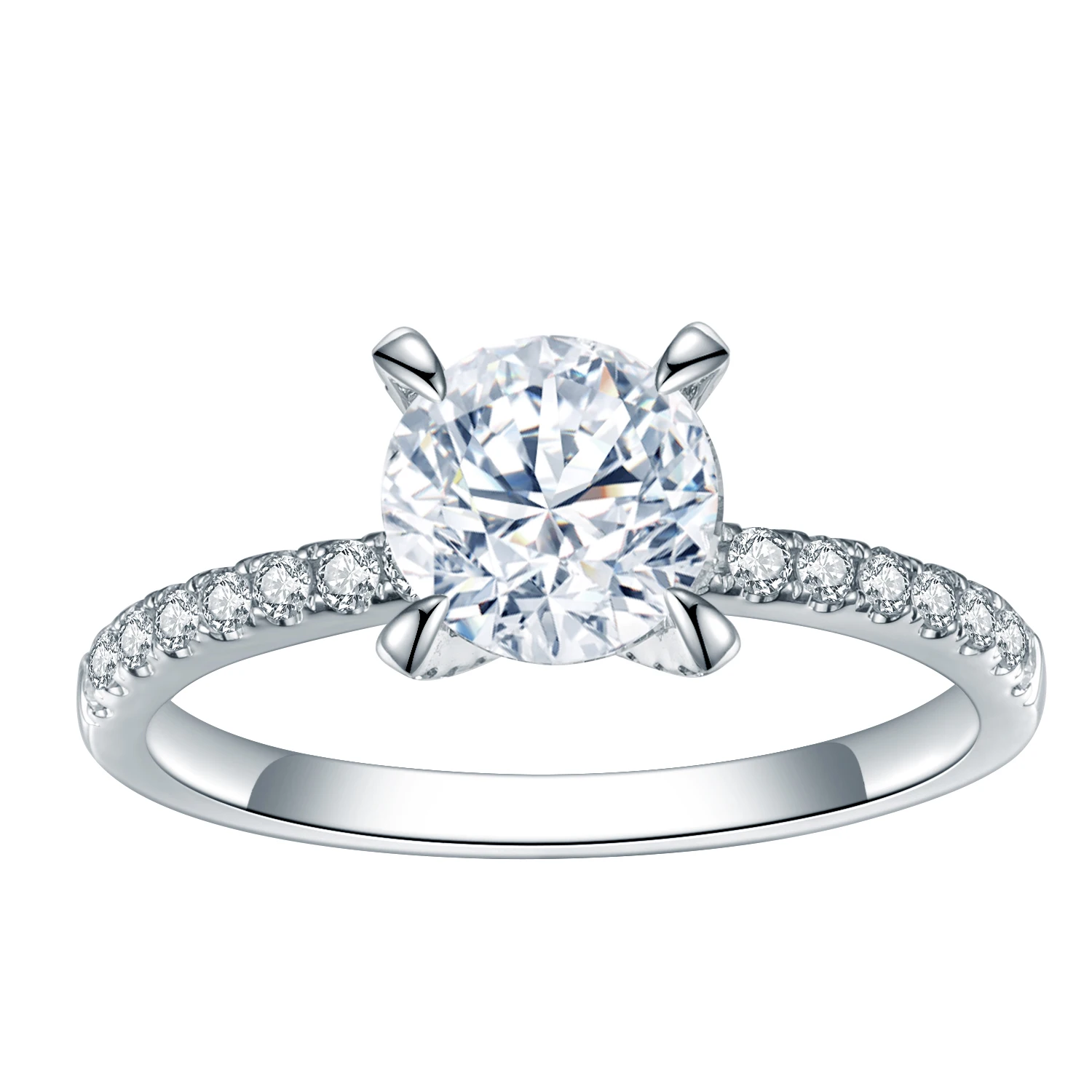 

trending product 18K white gold lady engagement ring 1.32ct F VS1 lab grown diamond ring