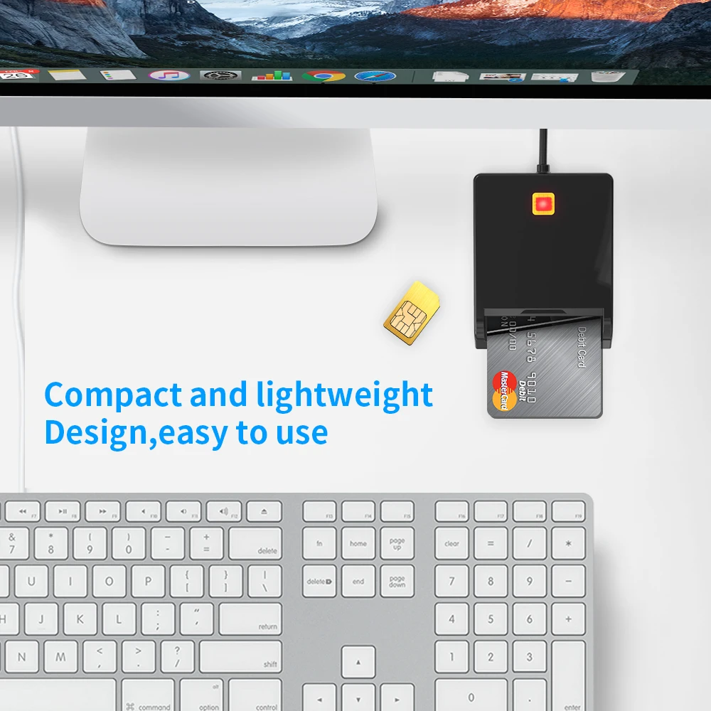 Rocketek credit card reader smart usb contact evm smart card reader - ANKUX.COM
