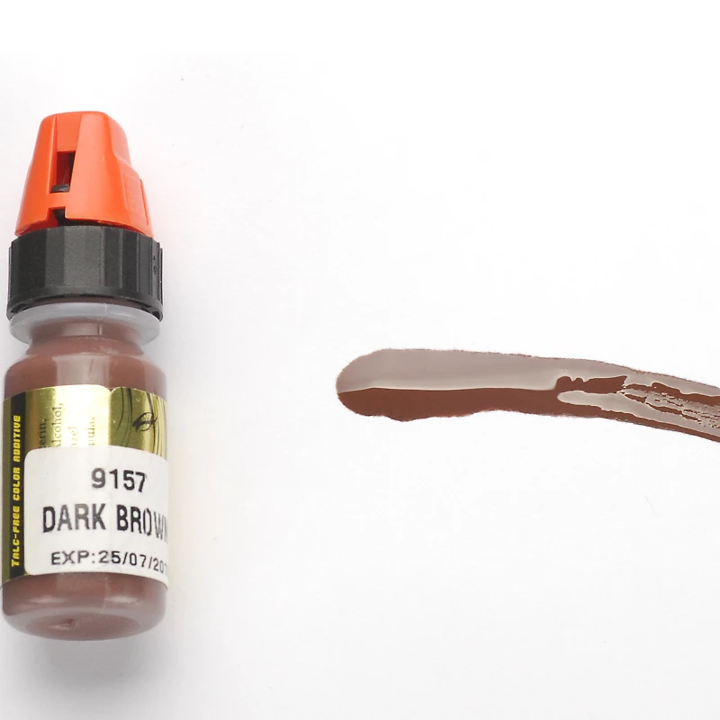 

Pigment Factory 9157 DARK BROWN Asian Natural Hair Color Micropigmentation Permanent Makeup Tattoo Ink Pigment