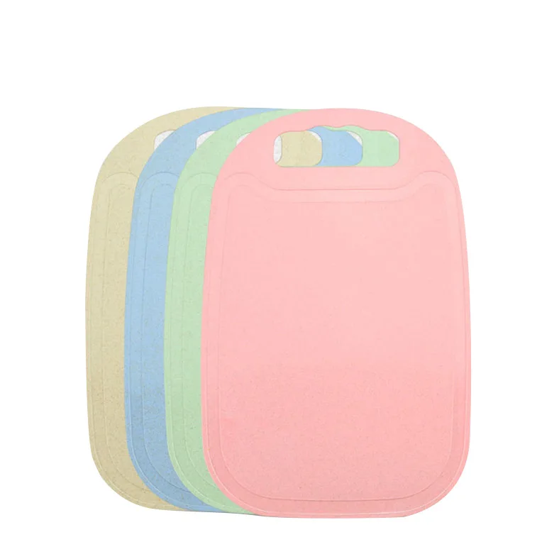 

Custom Eco Friendly Multi Function Chopping Board Wheat Straw PP Kitchen Cutting Board, Beige/pink/blue/green