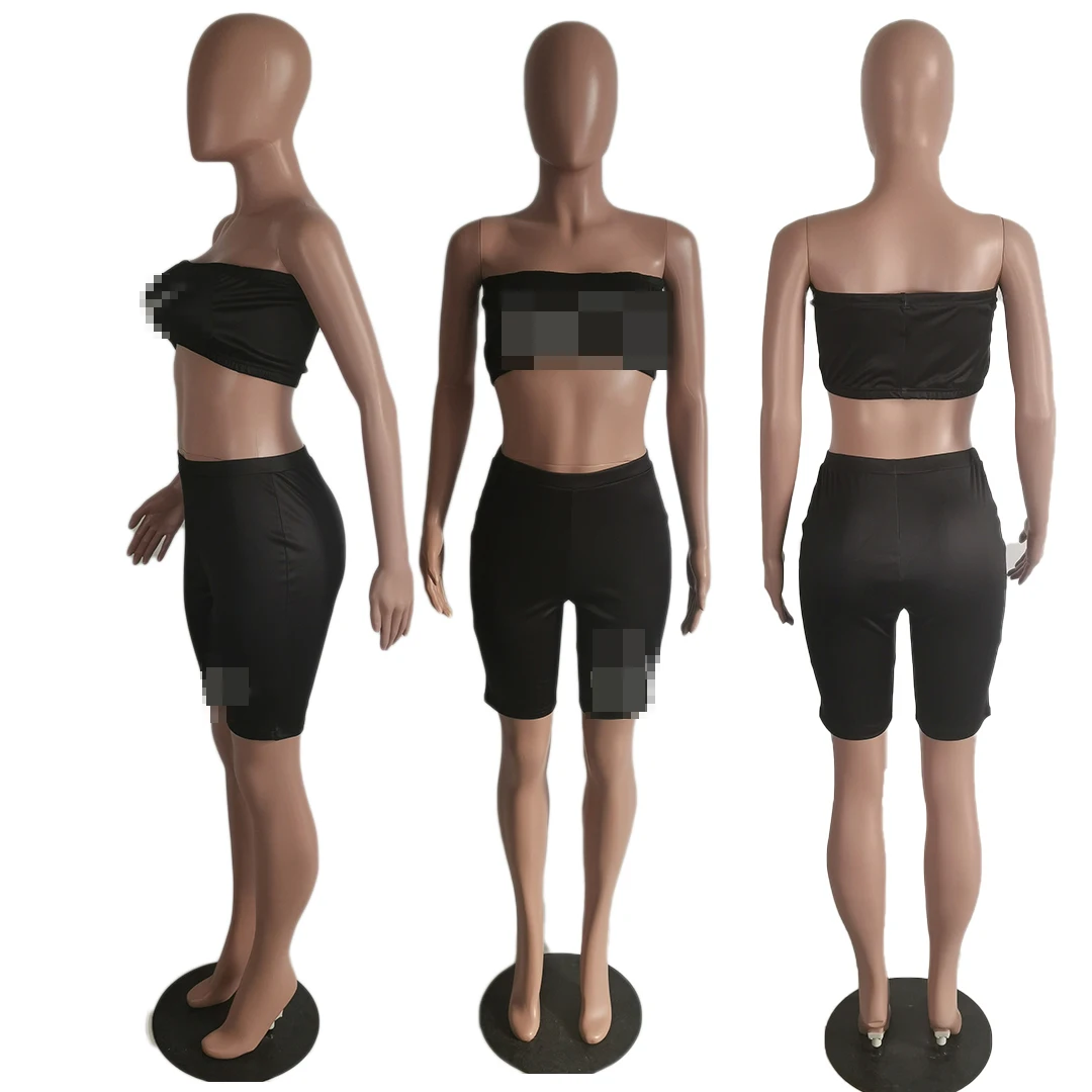 

2021 Open navel jacket fashion trend street new two piece women's summer suit