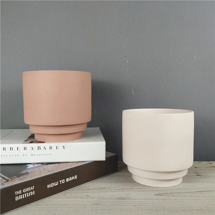 

Promotional cheap price matte indoor outdoor decorative home decor ceramic flower pots for balcony, Customized