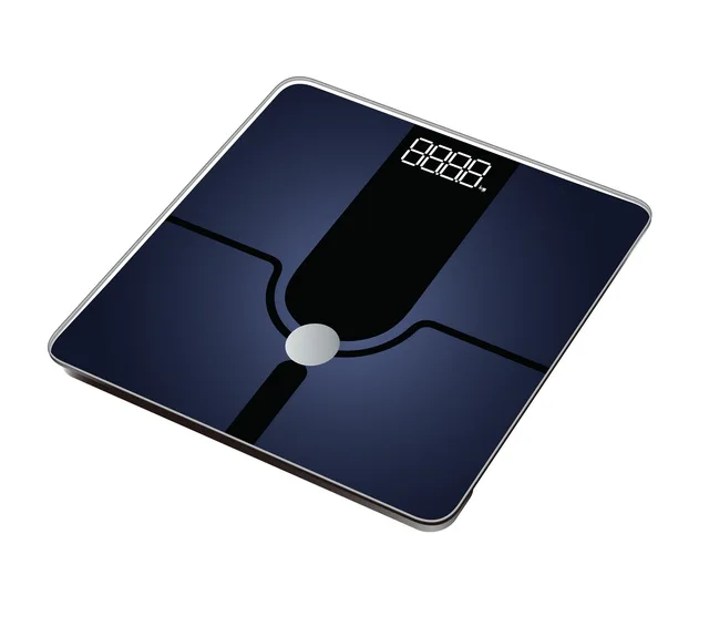 

G-type Sensors high accuracy electronic body customized bathroom weighing scales, White/black