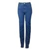 Classic Mid Rise Pull On Denim Skinny Stretch Jeans For Womens