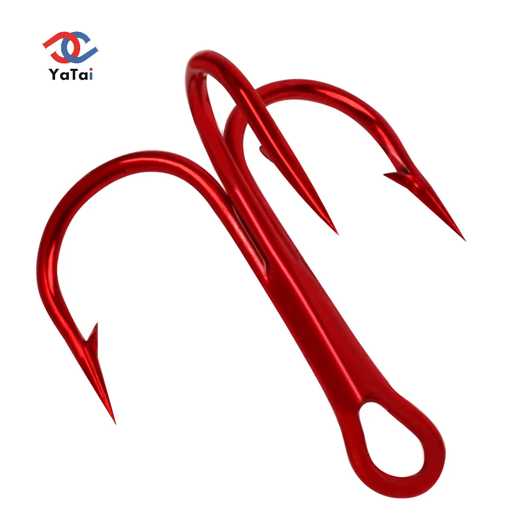 亚泰优质12 #-3/0 # 红色碳钢高音鱼钩散装