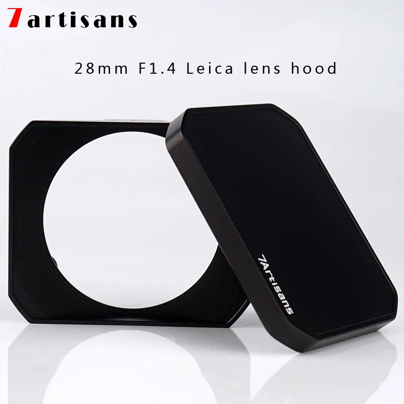 

7artisans rectangular metal hood for 7artisans 28mm F1.4 Leica lens