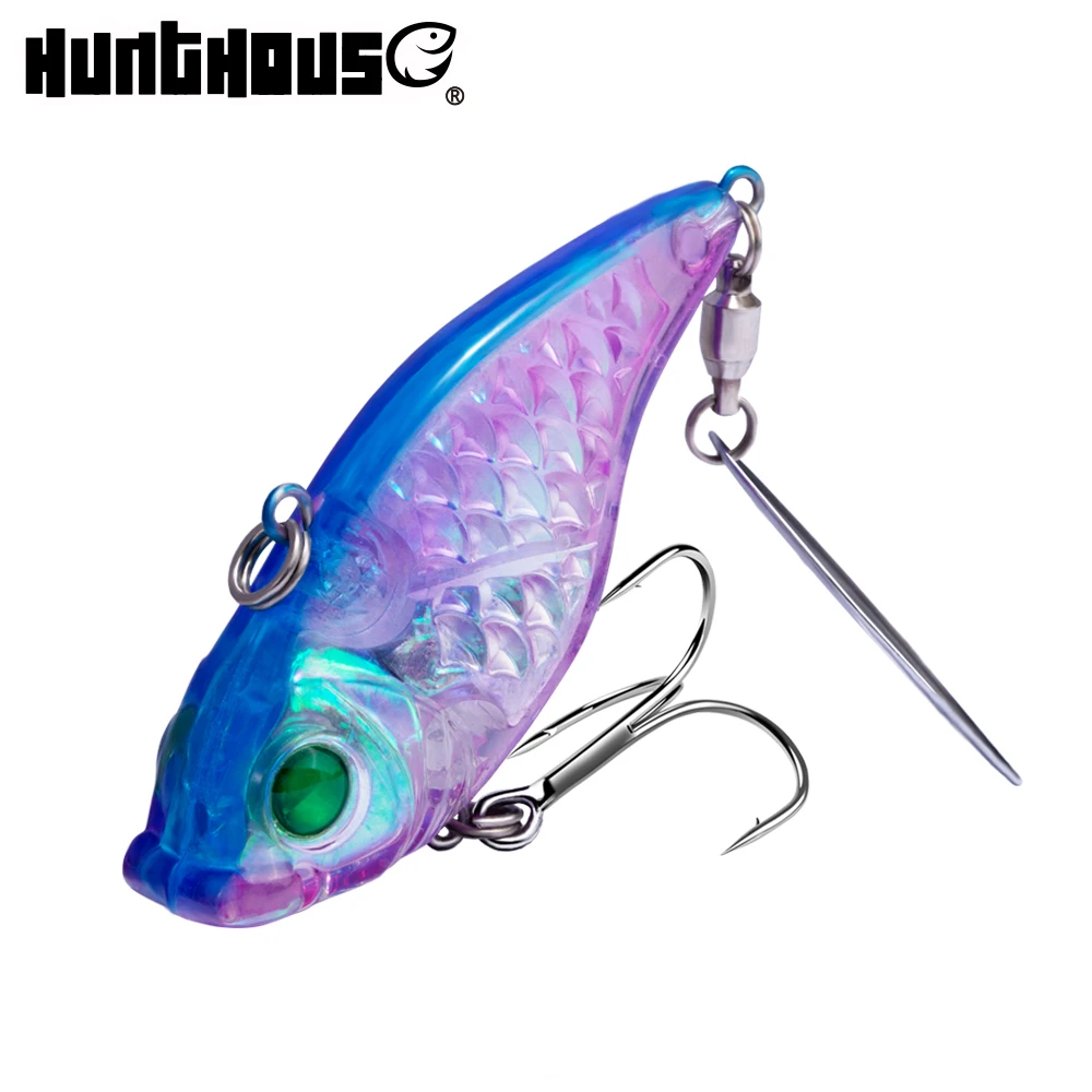 

3D eyes free sample hard bady sinking plastic vib fishing lures, 6 colors